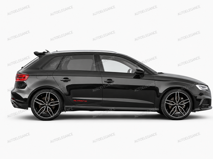 0072🔥SPOILER A3 8V 5D SPORTBACK 12-20 STANDARD LOOK RS3 NERO LUCIDO SOLO STAN🔥