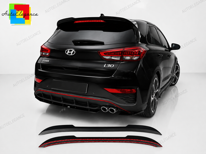 👉Prolunga Spoiler Tetto per Hyundai i30 MK3 Hatchback 2016+ Nero👈