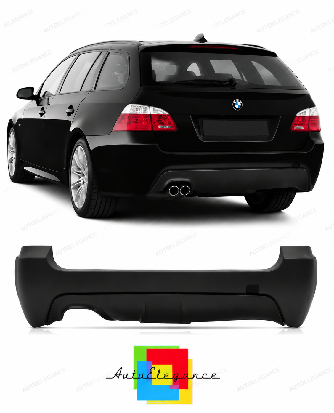 💕PARAURTI POSTERIORE BMW E61 TOURING LOOK M💕