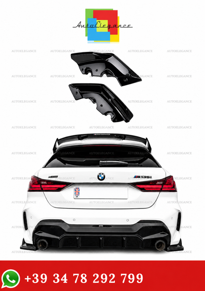 💫Flaps Posteriori Stile Maxton Nero Lucido Per BMW Serie 1 F40 M Pack 2019+💫