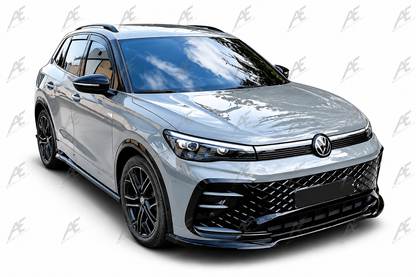 💕ART.9555 SPLITTER Volkswagen Tiguan Mk3 R-Line NERO  LUCIDO💕