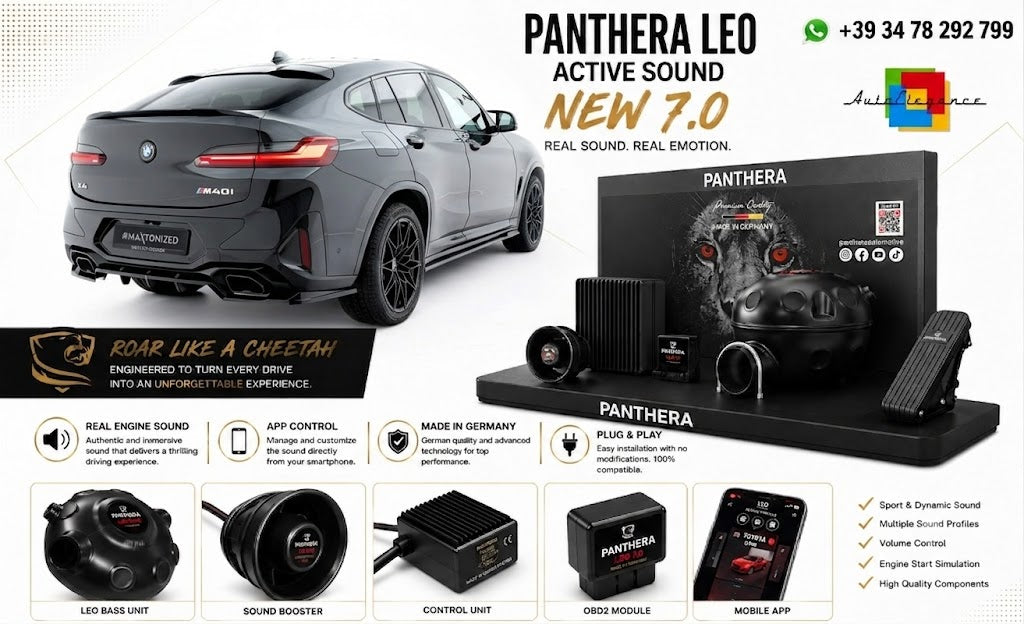 💫ART.2672 PANTHERA Soundsystem Booster 7.0 - BMW X4 M-Pack G02 Facelift 2021-💫