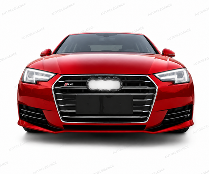 💫ART.1943 GRIGLIA PER AUDI A4 B9 2015-2019 LOOK S4 NERA PROFILI CROMATI💫