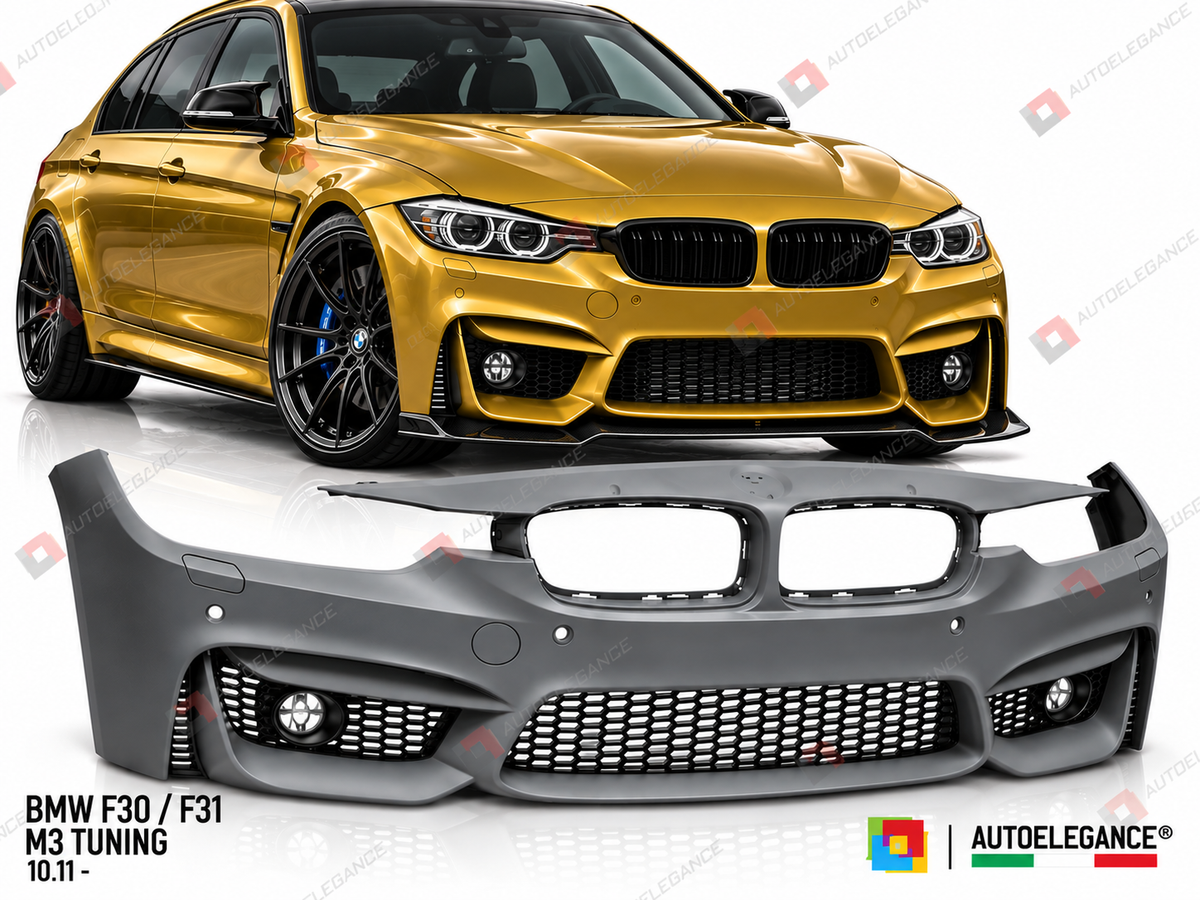 PARAURTI ANTERIORE STILE SPORT PDC ADATTO PER BMW F30 / F31 10.11-