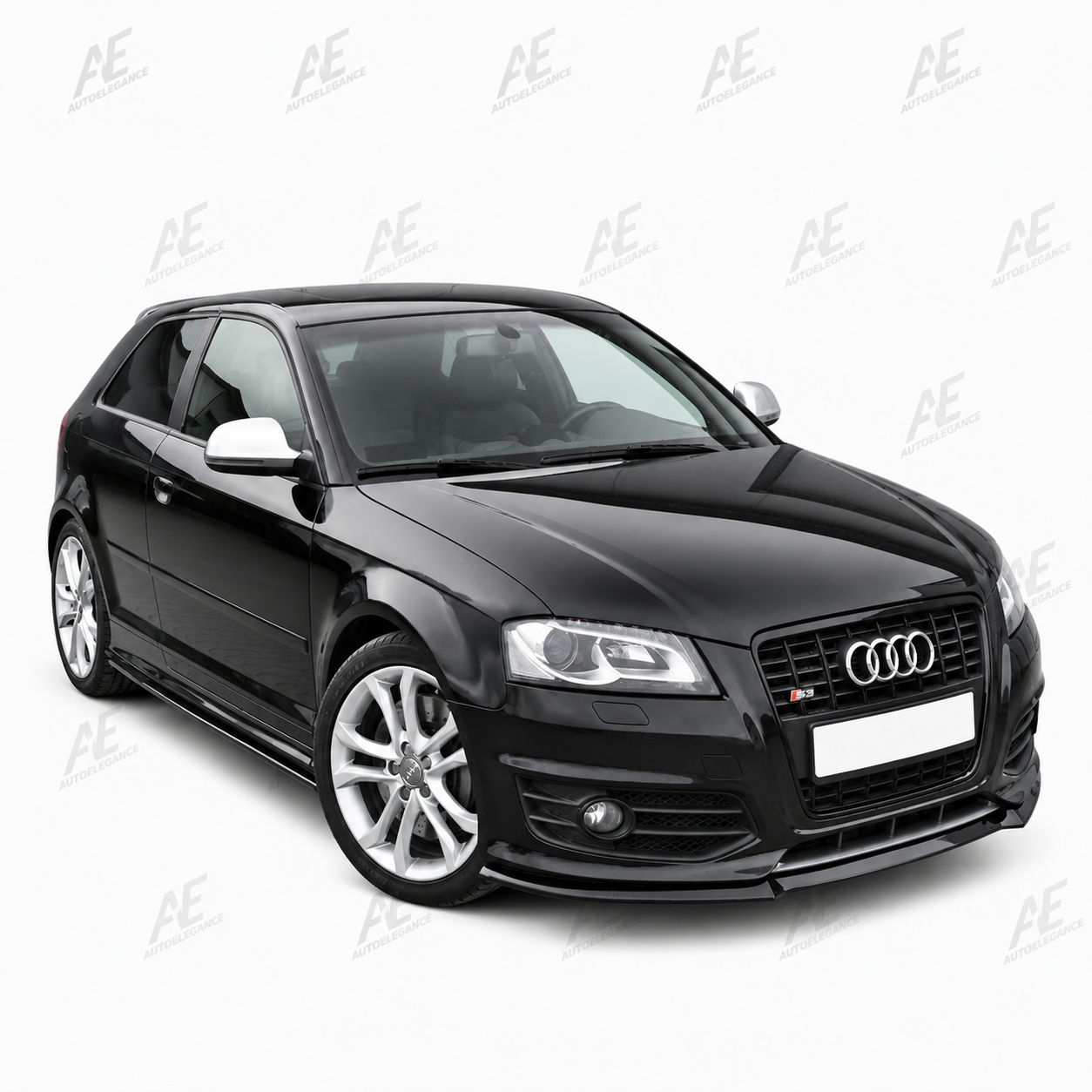 💕ART.9887 Splitter Audi A3 S3 8P restyling 08-11 solo per sline nero lucido💕