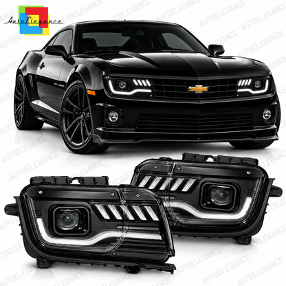 ART.10678 FARI ANTERIORI ADATTO PER CHEVROLET CAMARO 09-13 NERO
