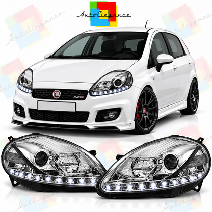 ART.11154 FARI ANTERIORI ADATTO PER FIAT GRANDE PUNTO 08-09