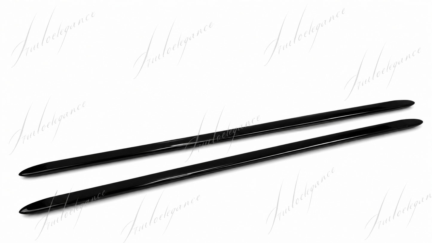🔥ART.0475 MINIGONNE LATERALI AUDI A4 B8 B8.5 SOTTOPORTA SLINE ABS NERO LUCIDO🔥