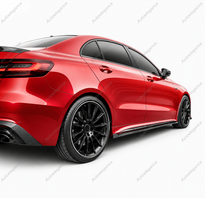 🔥MINIGONNE LATERALI CLASSE A W177 CLA 200 HATCHBACK AMG LINE FIBER CARBONI🔥