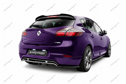🔥ART.9836 SPLITTER POSTERIORE (CON BARRE VERTICALI) PER RENAULT MEGANE GT MK3🔥
