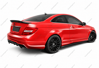🔥ART.9923 SPOILER POSTERIORE PER MERCEDES CLASSE C COUPE W204 NERO LUCIDO🔥