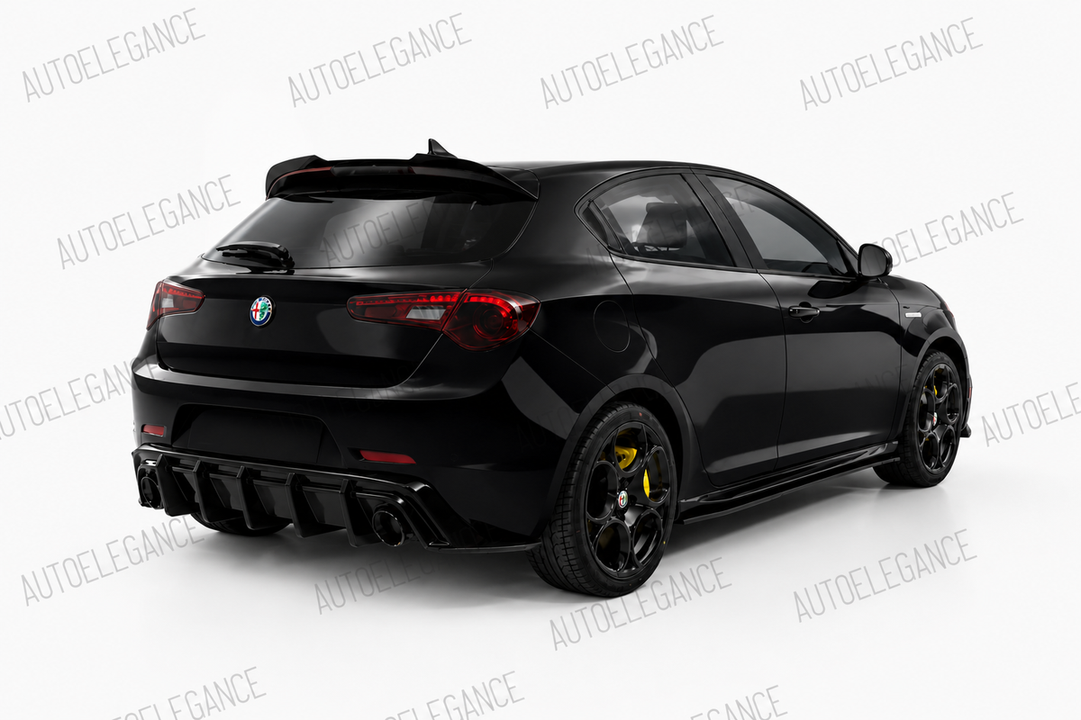 👉ART.1854  SOTTO MINIGONNE ADATTO PER ALFA ROMEO GIULIETTA 10-20 NERO LUCIDO👈