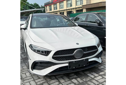 AERO FLAPS NERO Anteriore adatto per Mercedes W177 Classe A restyling