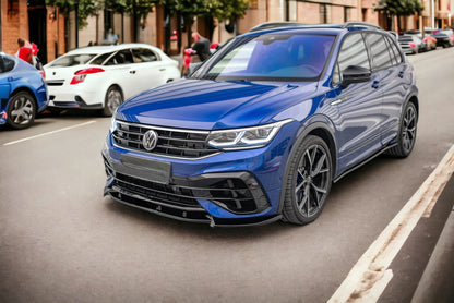 FRONT SPLITTER V.2 SUITABLE FOR VOLKSWAGEN TIGUAN R/R-LINE MK2 FACELIFT 