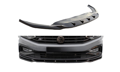 FRONT SPLITTER V.1 VOLKSWAGEN PASSAT R-LINE B8 FACELIFT 