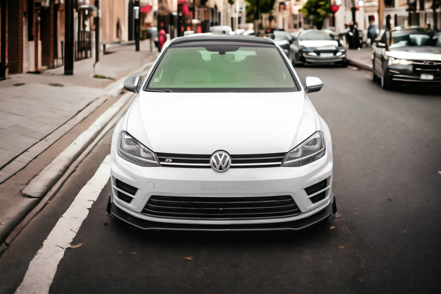 STREET PRO V.1 FRONT SPLITTER + VOLKSWAGEN GOLF R MK7 FLAPS 