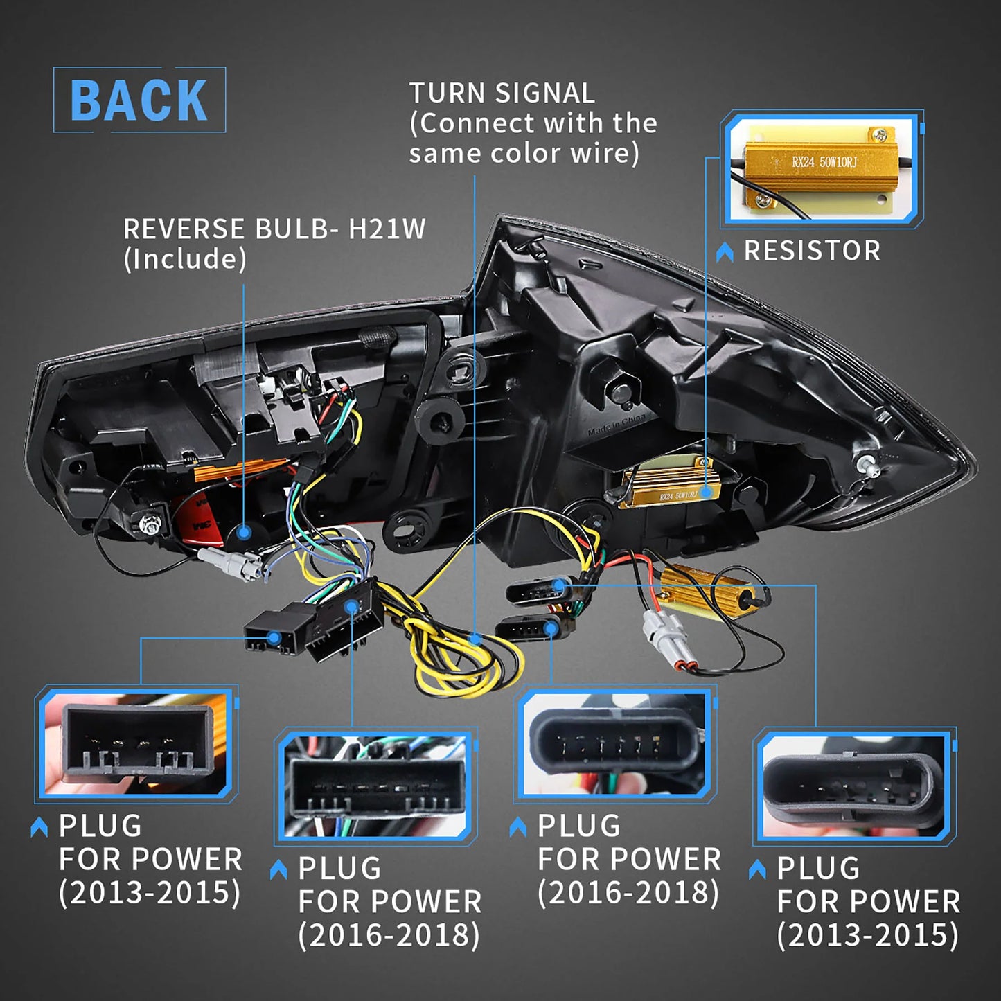 Fanali posteriori Full LED per BMW F30 F35 2012-2019 con indicatori sequenziali