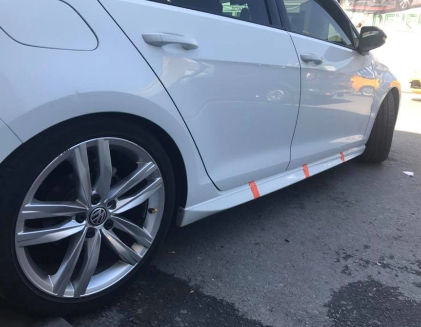 MINIGONNE LATERALI  PER VW GOLF 8 2019+ SPORTIVE SOTTO PORTA ABS R RLINE