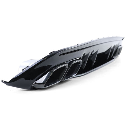 💫ART.3816 Diffusore Sportivo con Terminali Di Scarico per M.Benz C W205 18-21💫