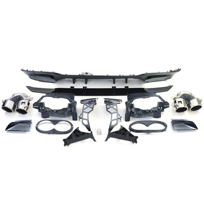 Diffusore AMG Line Nero Lucido Terminali Cromati Mercedes A W177 18+