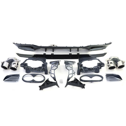 Diffusore AMG Line Nero Lucido Terminali Cromati Mercedes A W177 18+