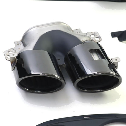 Diffusore Posteriore Sportivo 4 Uscite Nero Mercedes Classe A W177 AMG