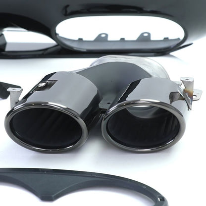 Diffusore Posteriore Sportivo 4 Uscite Nero Mercedes Classe A W177 AMG