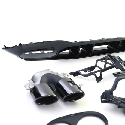 Diffusore Posteriore Sportivo 4 Uscite Nero Mercedes Classe A W177 AMG