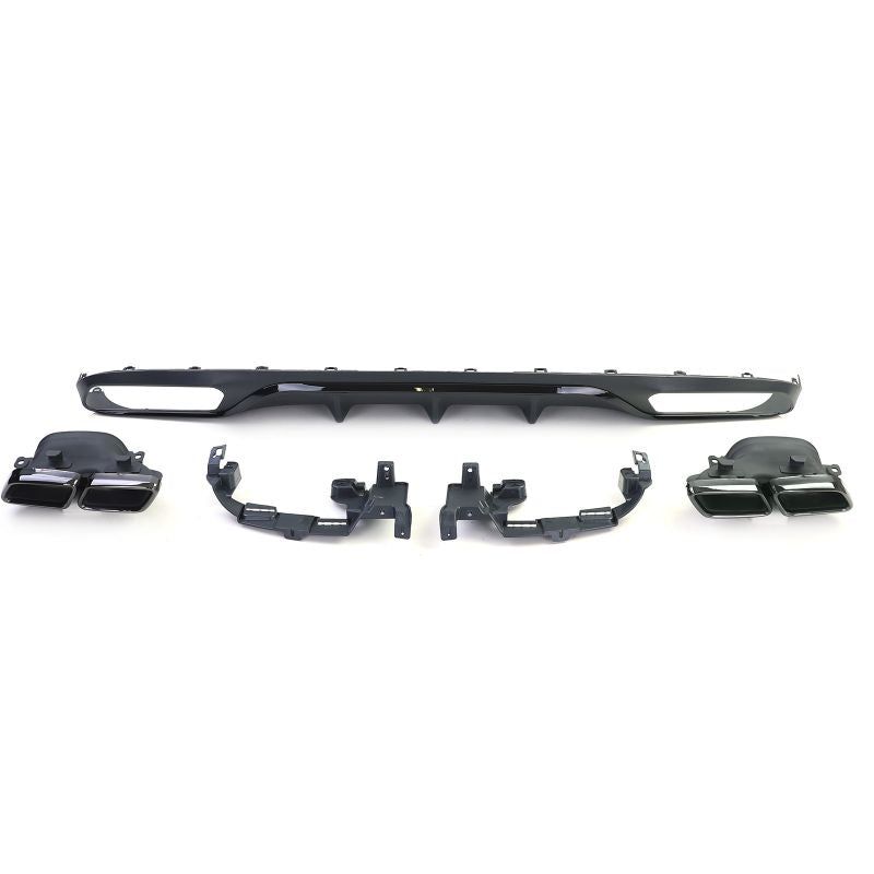 Diffusore Posteriore Sportivo 4 Uscite Nero Mercedes E W213 16-20