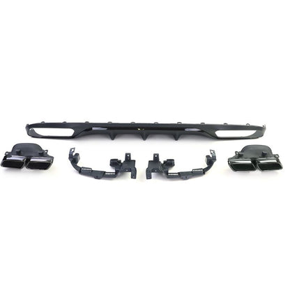 Diffusore Posteriore Sportivo 4 Uscite Nero Mercedes E W213 16-20