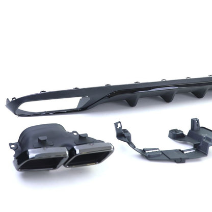 Diffusore Posteriore Sportivo 4 Uscite Nero Mercedes E W213 16-20