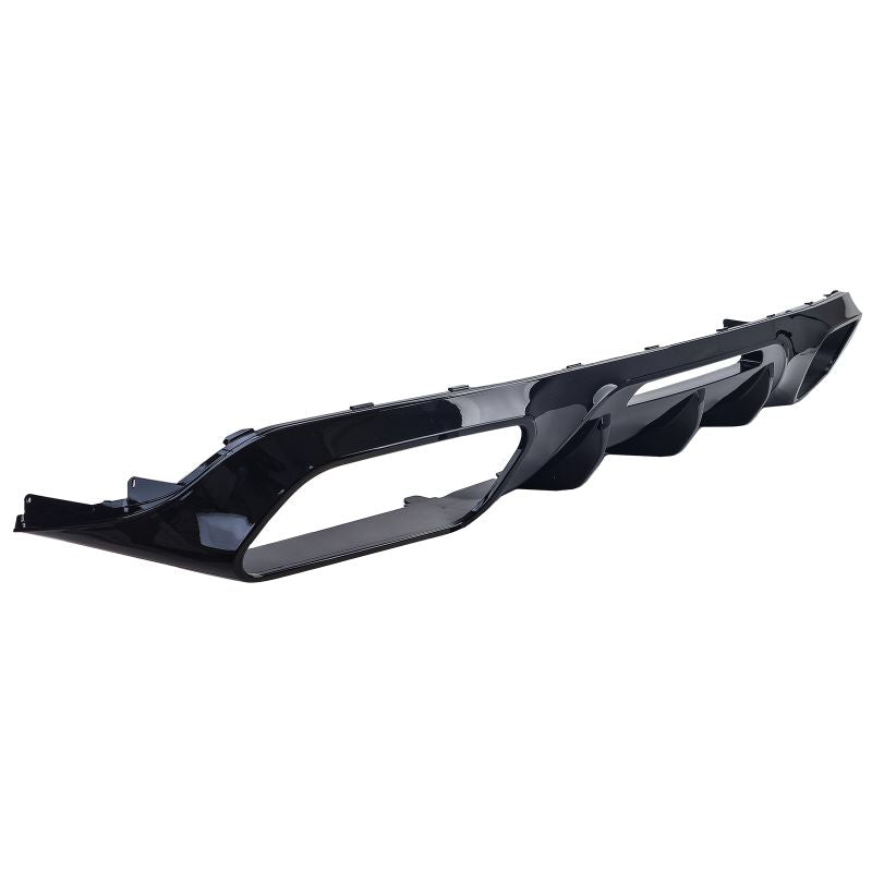 Diffusore Posteriore Sportivo Nero Lucido con Terminali Doppi Neri Mercedes CLS