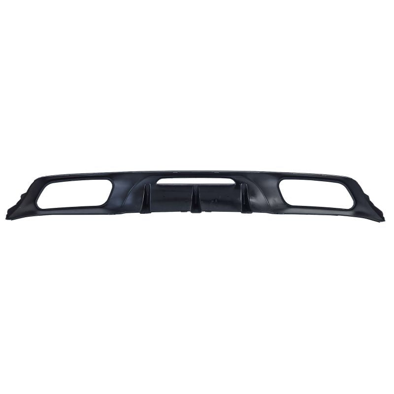 Diffusore Posteriore Sportivo Nero Lucido con Terminali Doppi Neri Mercedes CLS
