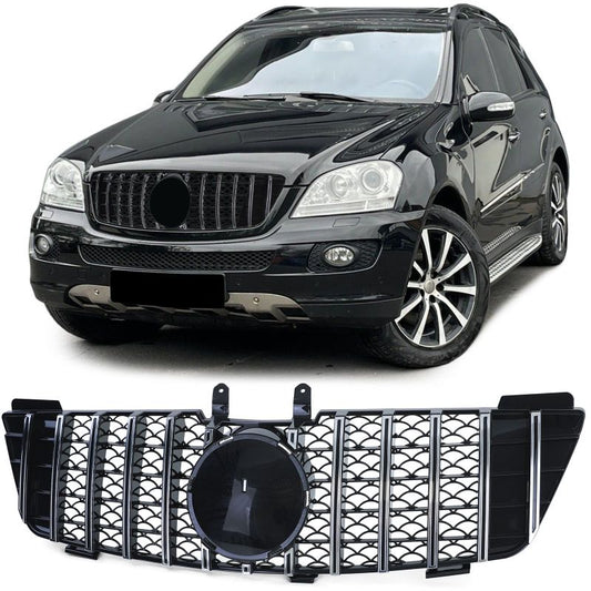 Griglia Anteriore Sportiva Nero Lucido/Cromata Mercedes ML W164 05-08