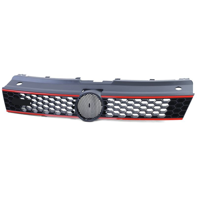GRIGLIA ANTERIORE GTI CON INSERTI ROSSI PER VW POLO 6R/6C (2009-2017)