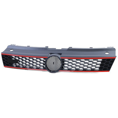 GRIGLIA ANTERIORE GTI CON INSERTI ROSSI PER VW POLO 6R/6C (2009-2017)