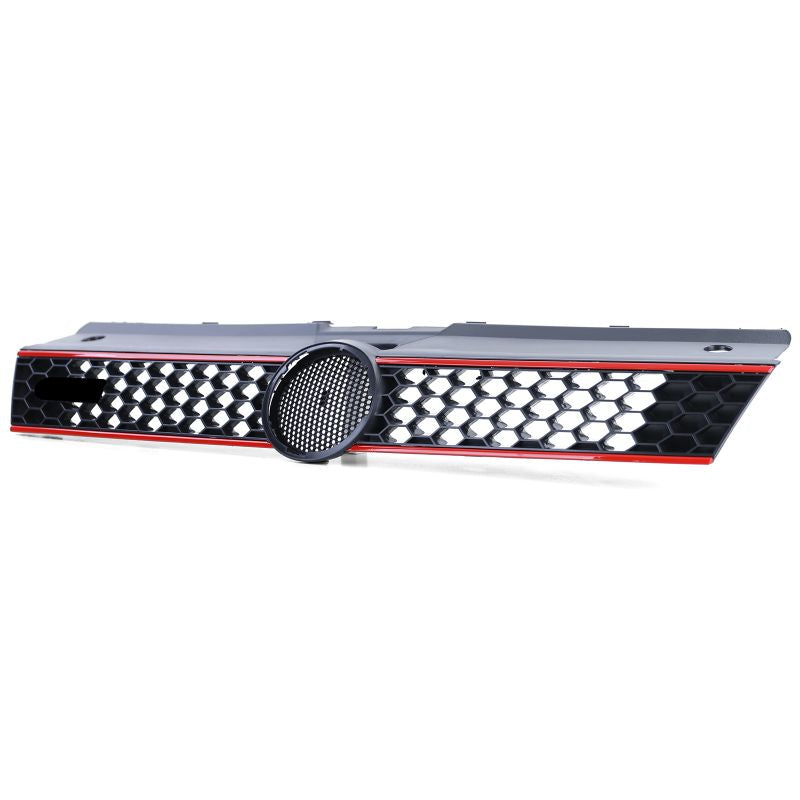 GRIGLIA ANTERIORE GTI CON INSERTI ROSSI PER VW POLO 6R/6C (2009-2017)