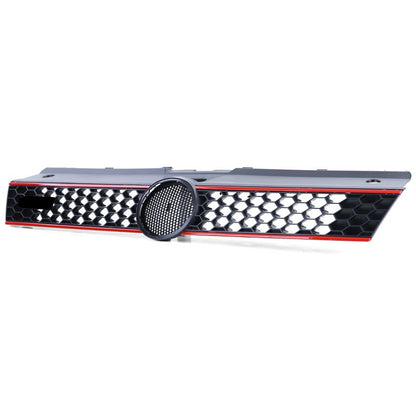 GRIGLIA ANTERIORE GTI CON INSERTI ROSSI PER VW POLO 6R/6C (2009-2017)