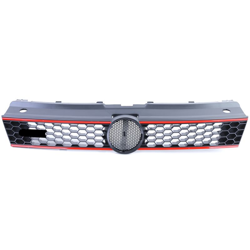 GRIGLIA ANTERIORE GTI CON INSERTI ROSSI PER VW POLO 6R/6C (2009-2017)