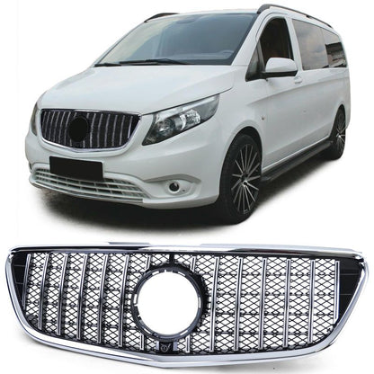 Griglia GT Look Nero Cromata Mercedes Vito W447 14-19