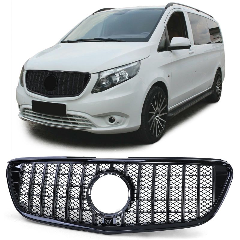 Griglia Sport Nero Mercedes Vito W447 2014-19 Telecamera