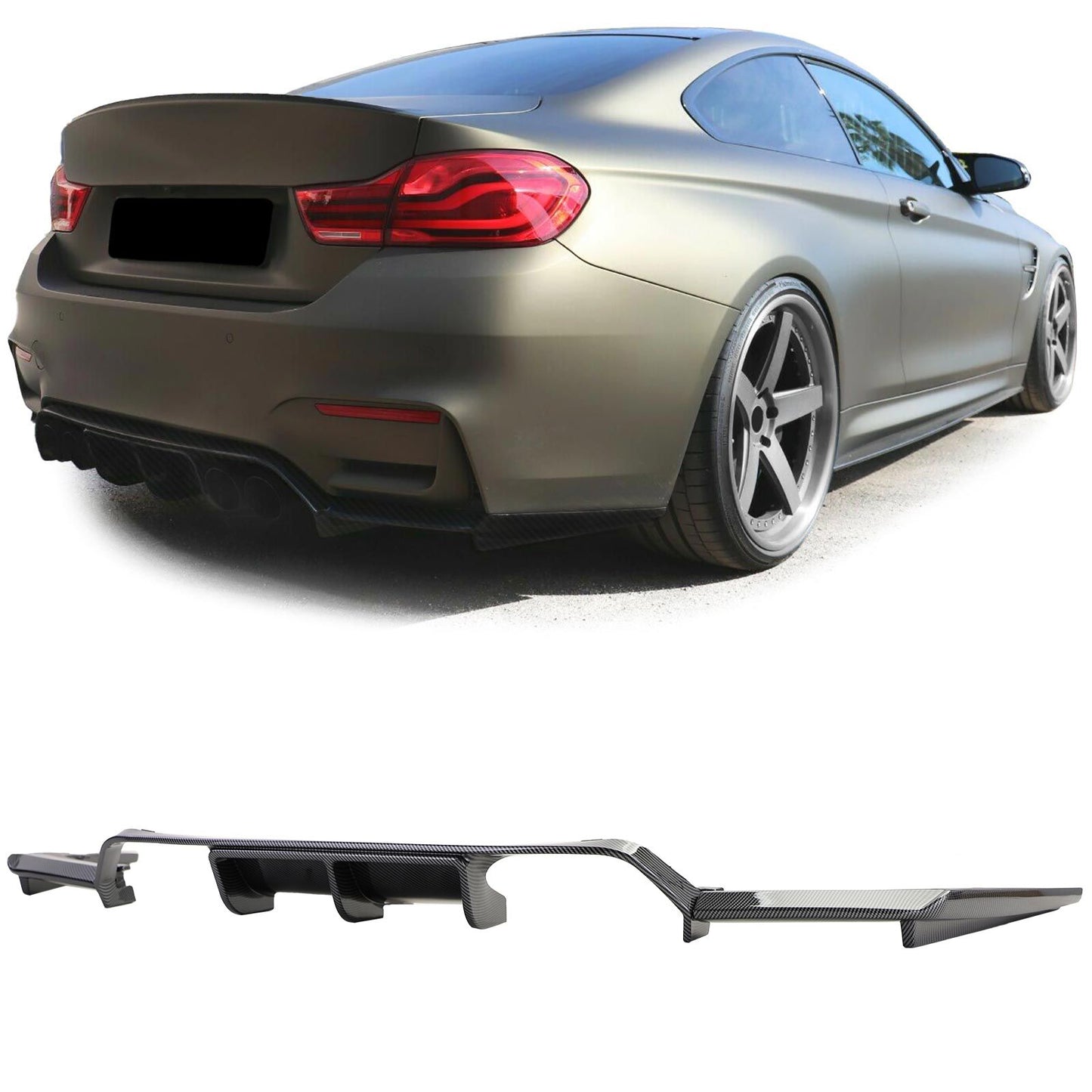 💫ART.4547 Diffusore Posteriore Sportivo adatto per BMW M3 F80 M4 F82 F83 2014💫