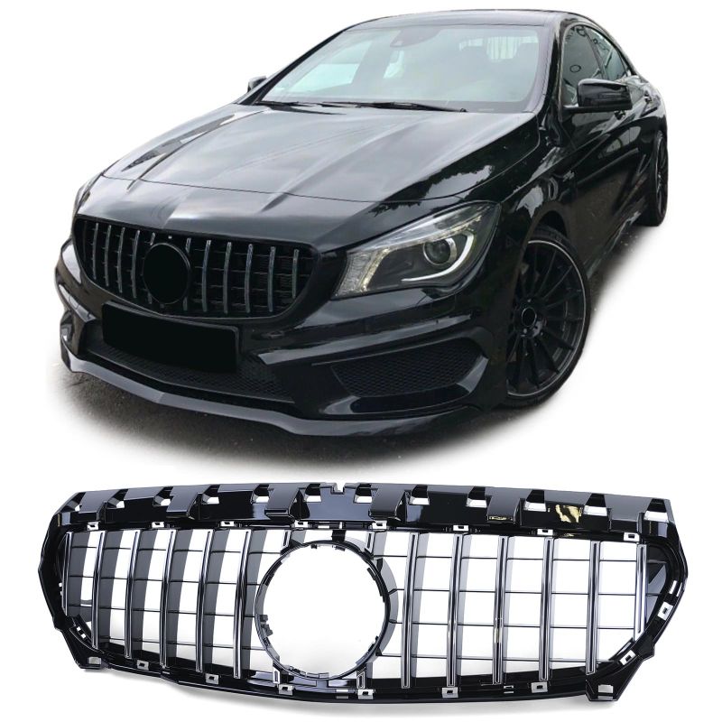 Griglia GT Look Nero Cromata Mercedes CLA C117 13-16