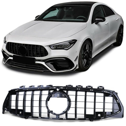 GRIGLIA ANTERIORE GT LOOK NERO LUCIDO PER MERCEDES CLA C118/X118 (2019-2022)