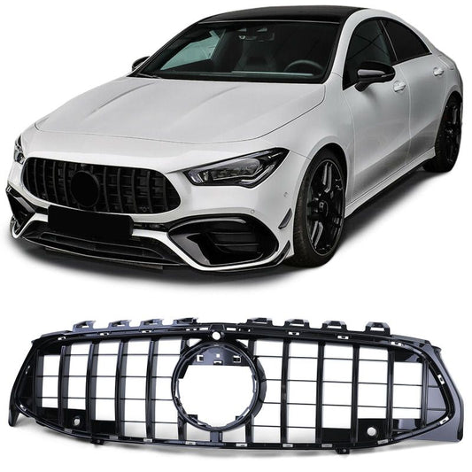 GRIGLIA ANTERIORE GT LOOK NERO LUCIDO PER MERCEDES CLA C118/X118 (2019-2022)