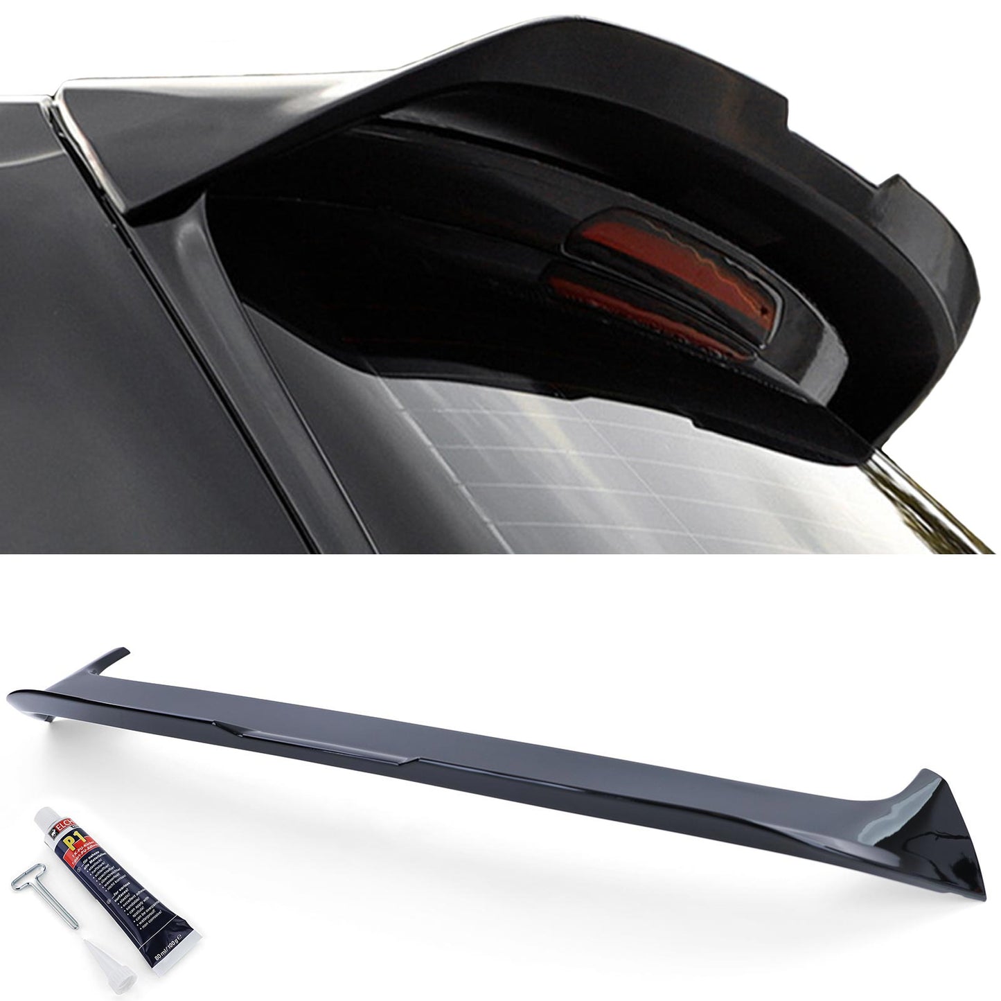 ✨0714 SPOILER ADATTO PER VW GOLF 7 GOLF 7.5 RLINE NERO LUCIDO✨