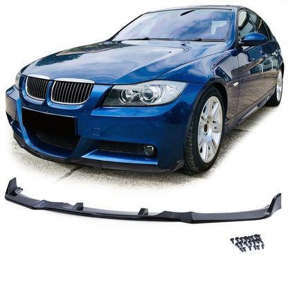 SPOILER LIP ANTERIORE PERFORMANCE NERO LUCIDO PER BMW SERIE 3 E90/E91 M-PACKAGE
