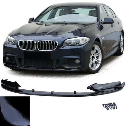 SPOILER LIP ANTERIORE PERFORMANCE NERO LUCIDO PER BMW SERIE 5 F10/F11 M-PACKAGE