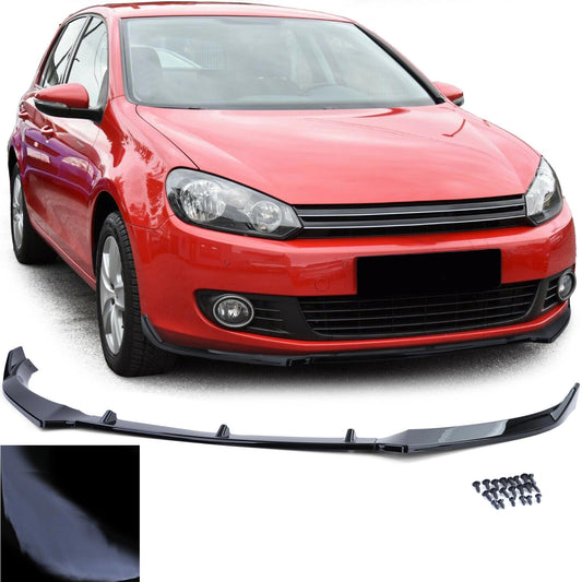 SPLITTER suitable for VW GOLF 6 VI 2008-2012 UNDER FRONT BUMPER gloss black