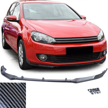 SPOILER LIP ANTERIORE PERFORMANCE CARBON LOOK PER VW GOLF 6 5K1 (2008-2012)